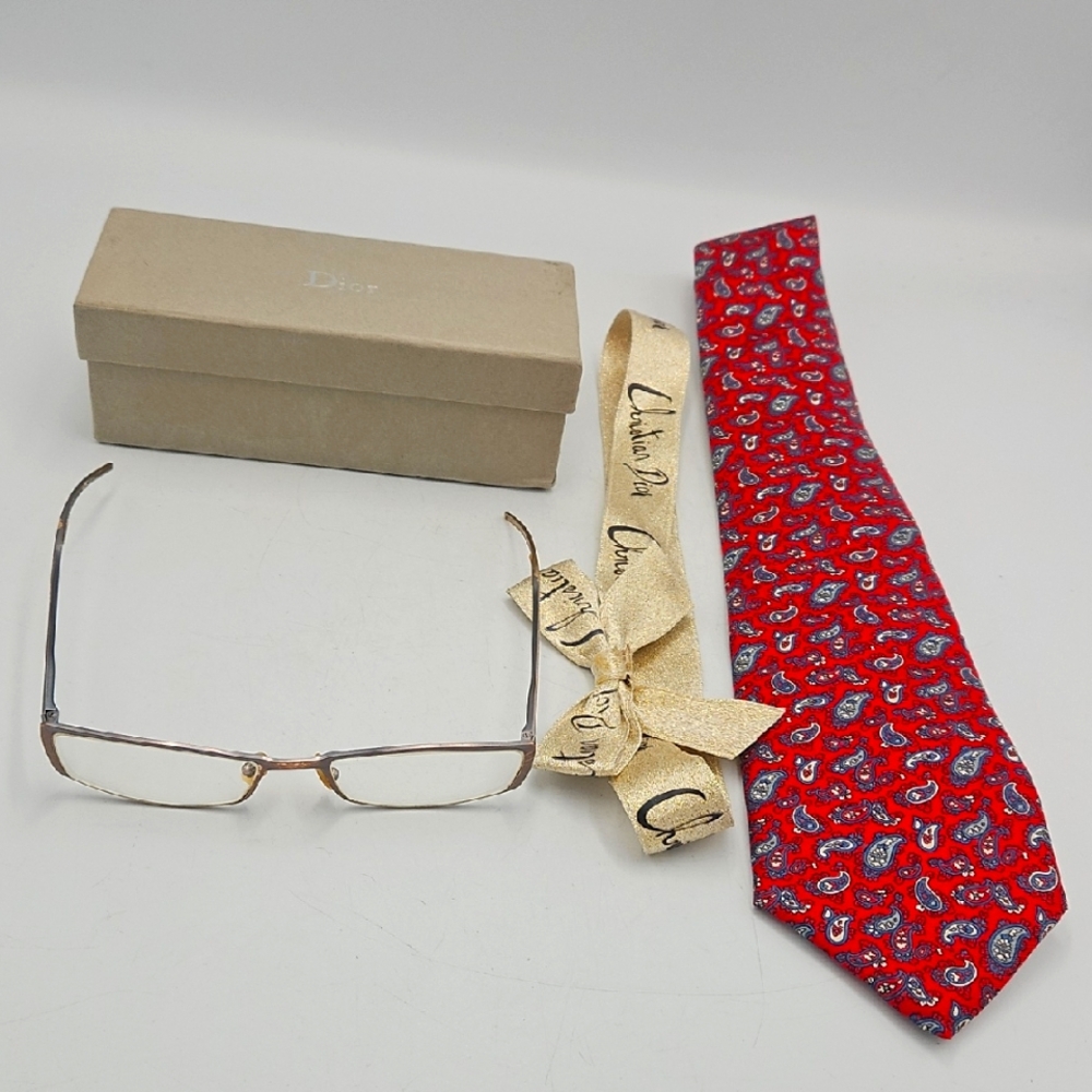 Dior Bundle - Tie, Ribbon, Box & Glasses